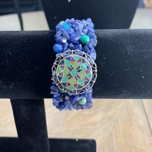 Carolyn Pollack Sterling Silver Lapis Bracelet